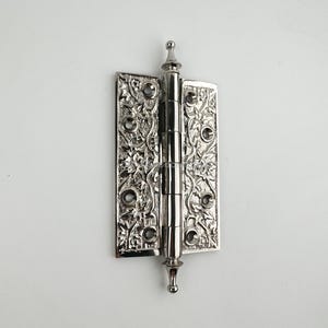 4.5&quot; Antique Decorative Hinges, Solid Brass Hinge for Door, Door Hardware, Unique Home Decoration