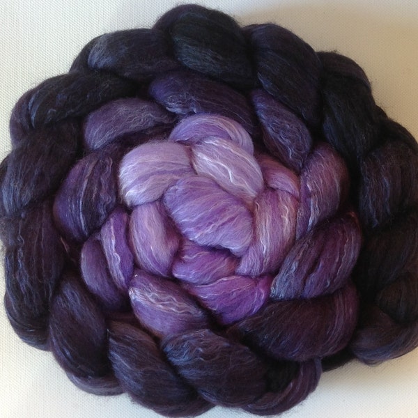 Hand Dyed roving for spinning or felting 3.5ozs Gypsy  80/20 PRE-order