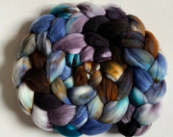 Wool roving hand dyed superwash superfine merino wool 4 ozs