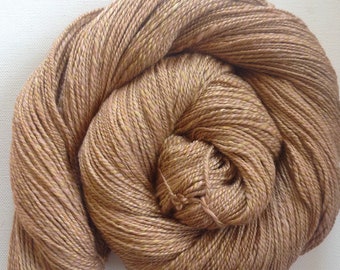Handspun yarn 3.75ozs  416 yards fingering weight merino silk 50/50