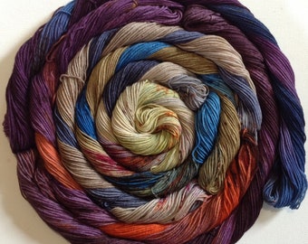 Hand dyed 4ply sock yarn mini skein set   560 yds approx in total