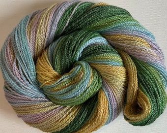 Hand spun 50/50 merino silk gradient yarn  3.5ozs 315 yards