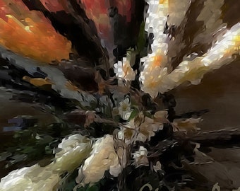 Filtered Flower Art Giclée Print, "Energy in Flowers"