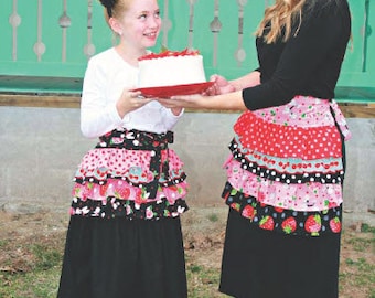 happy girl apron by marie-madeline studio (M070)