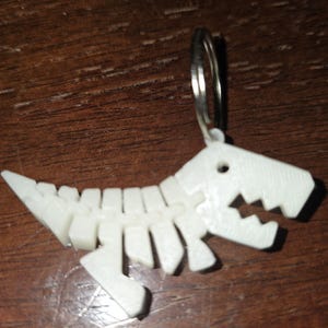Glow in the Dark Dino Keychain