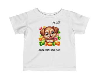 Sweet Animals Dog Infant Fine Jersey Tee