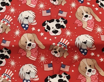 DOG BANDANA SCARF Fully Reversible Triangle Tie Patriotic Red White Blue Black All Kinds Puppy Dogs 28" Length