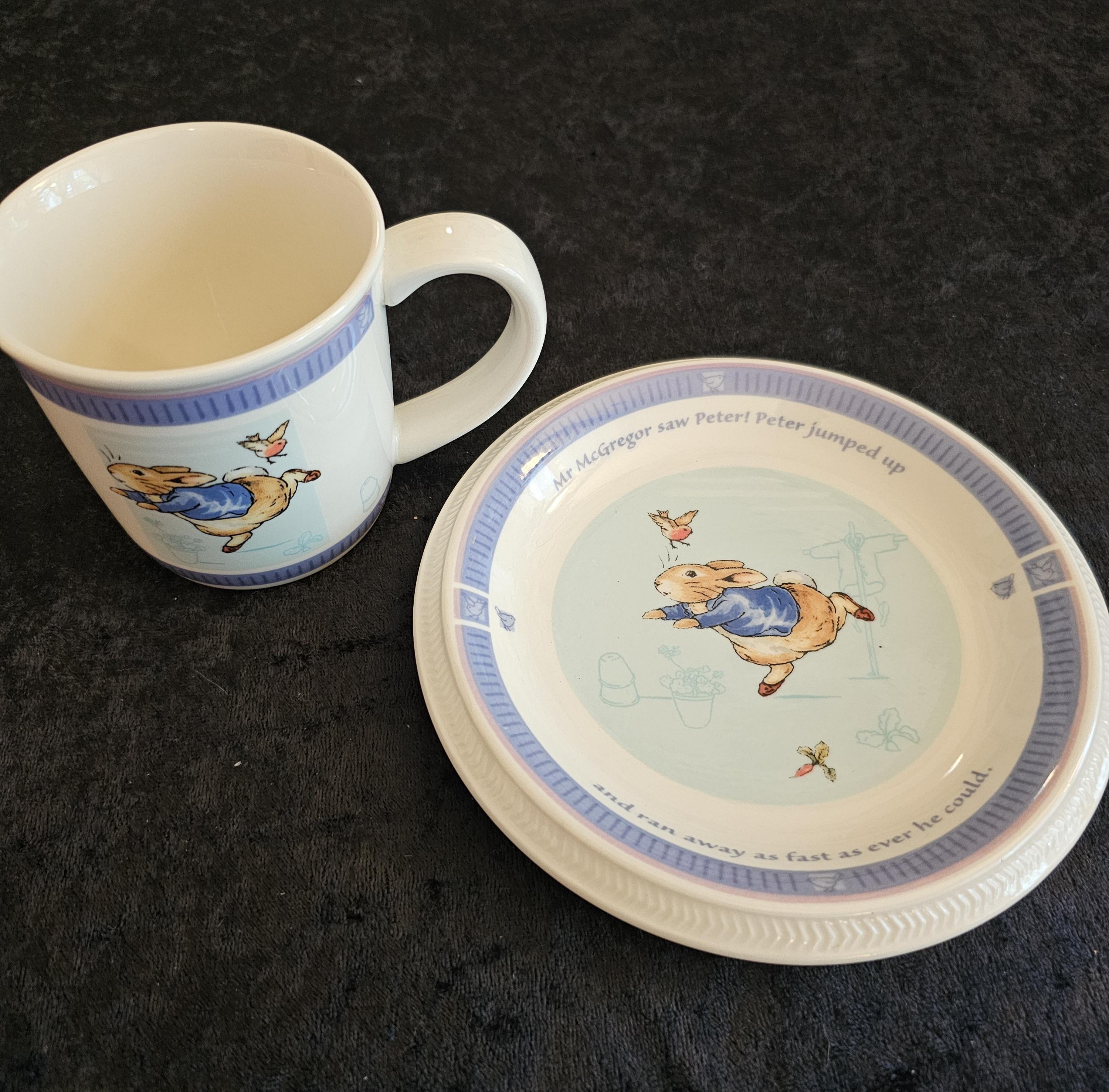 Vintage Wedgewood Peter Rabbit Cup and Saucer Set - Etsy Israel