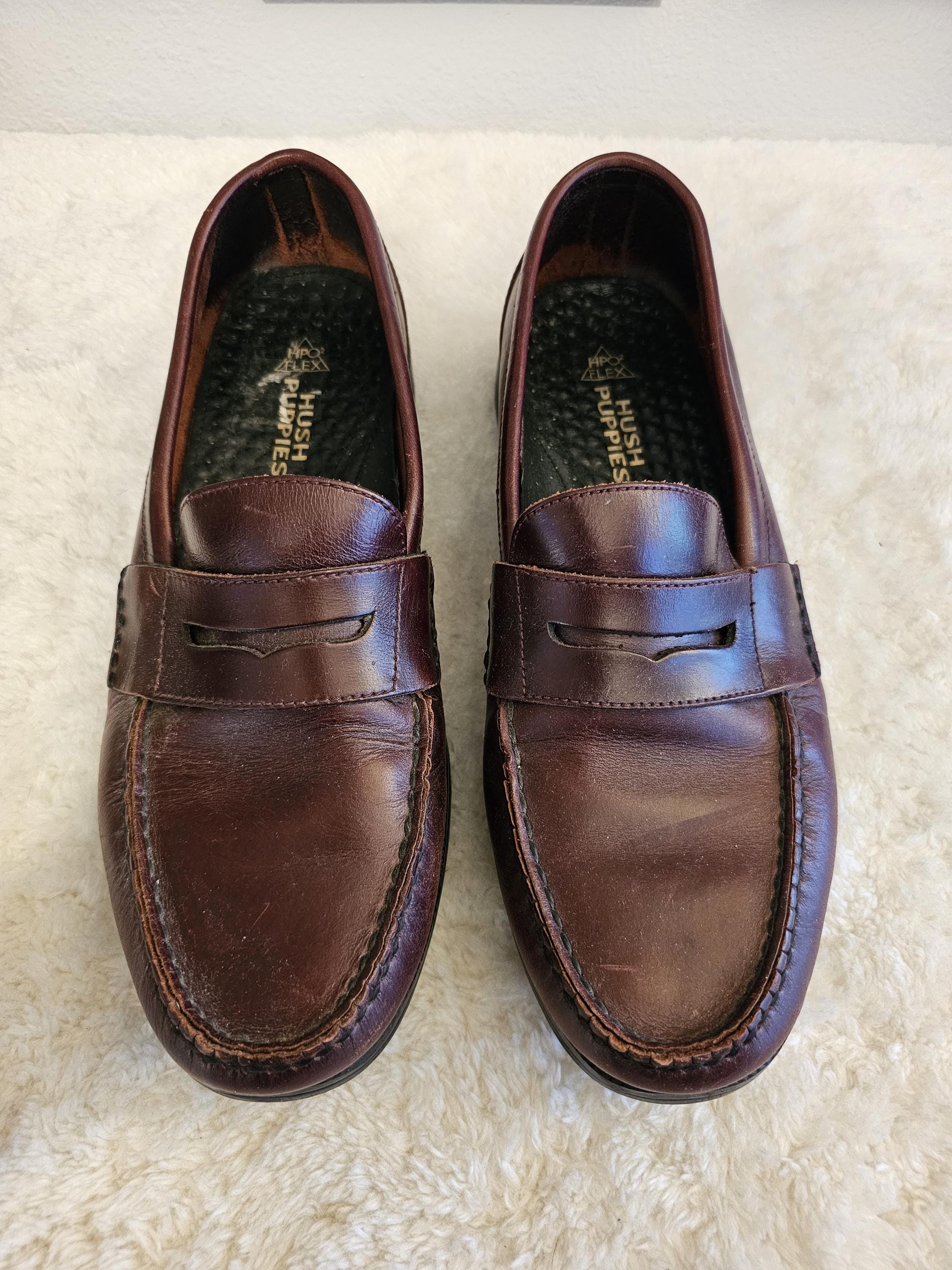 Vintage Men's Hush Puppies Classic Penny Loafers