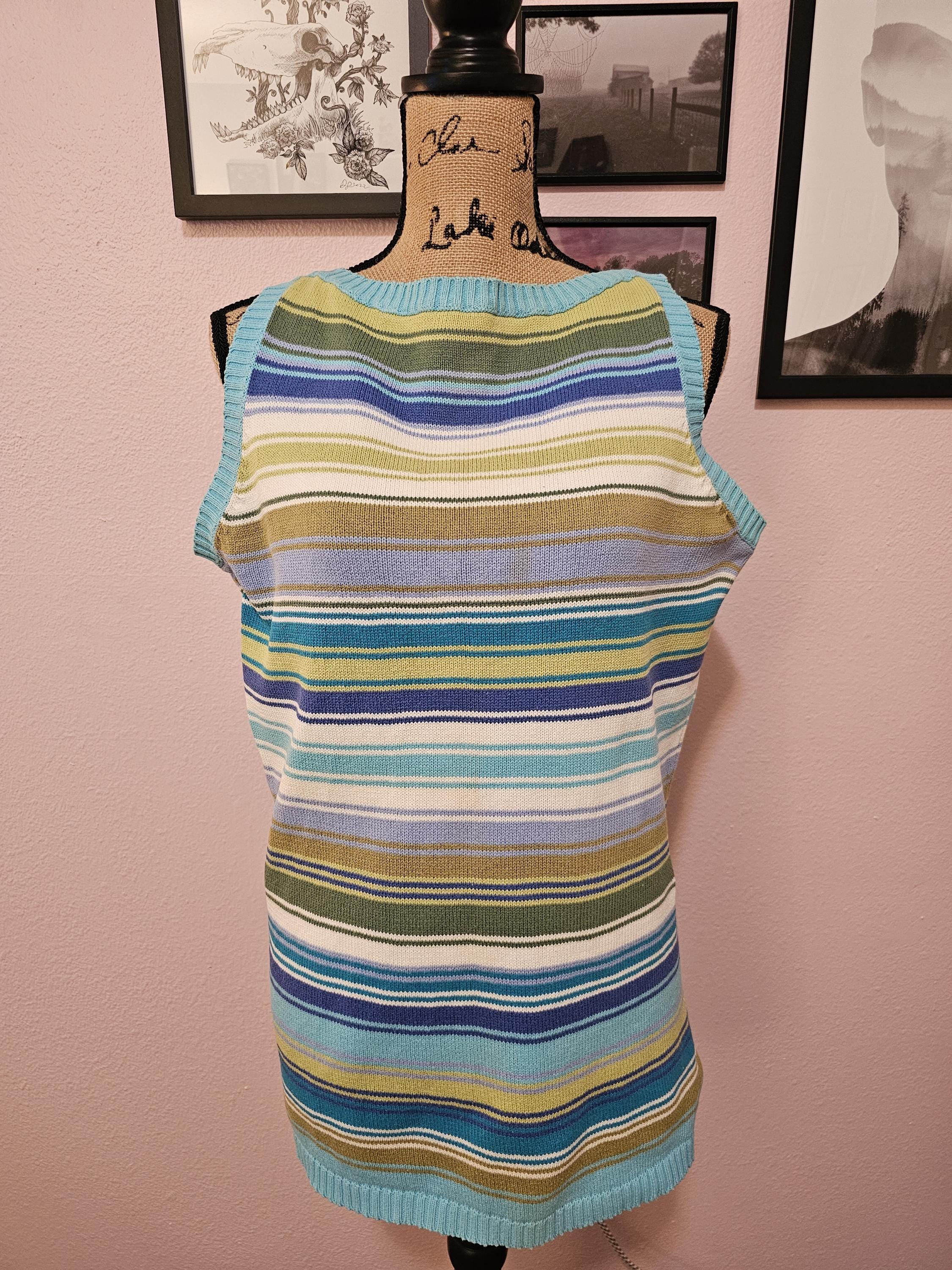Vintage Striped Sweater Top - Etsy Israel