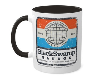 Black Swamp Sludge Coffee Mug by Atomic Pop Trading Co., 11oz vintage-style, retro futurist, pop culture, humor, gag gift