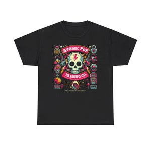 Retro-Futurism Skull Graphic Tee - Atomic Pop Trading Co.
