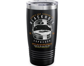 Black Hole Espresso Ringneck Tumbler by Atomic Pop Trading Co., 20oz