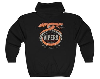 Vipers Venom & Snakeoil Elixir Unisex Heavy Blend™ Full Zip Hooded Sweatshirt by Atomic Pop Trading Co.