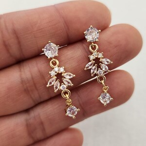 Cubic Zirconia Earrings, Dangle Earrings, Crystal Earrings, CZ Earrings, Stud Earrings, Dainty Earrings, Statement Earrings, Wedding Earring