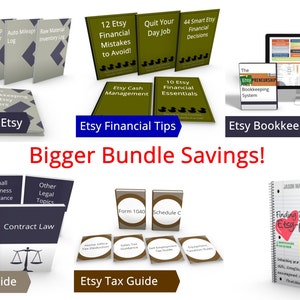 6 Resources offerred by JJMFinance The Intermediate Bundle Best Value Tax Bookkeeping Spreadsheet image 1