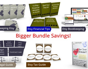 6 Resources offerred by JJMFinance - The Intermediate Bundle - Best Value - Tax - Bookkeeping - Spreadsheet