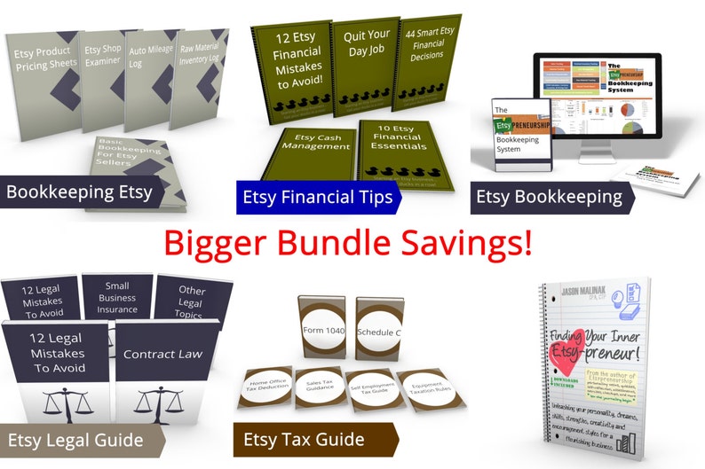 6 Resources offerred by JJMFinance The Intermediate Bundle Best Value Tax Bookkeeping Spreadsheet image 1