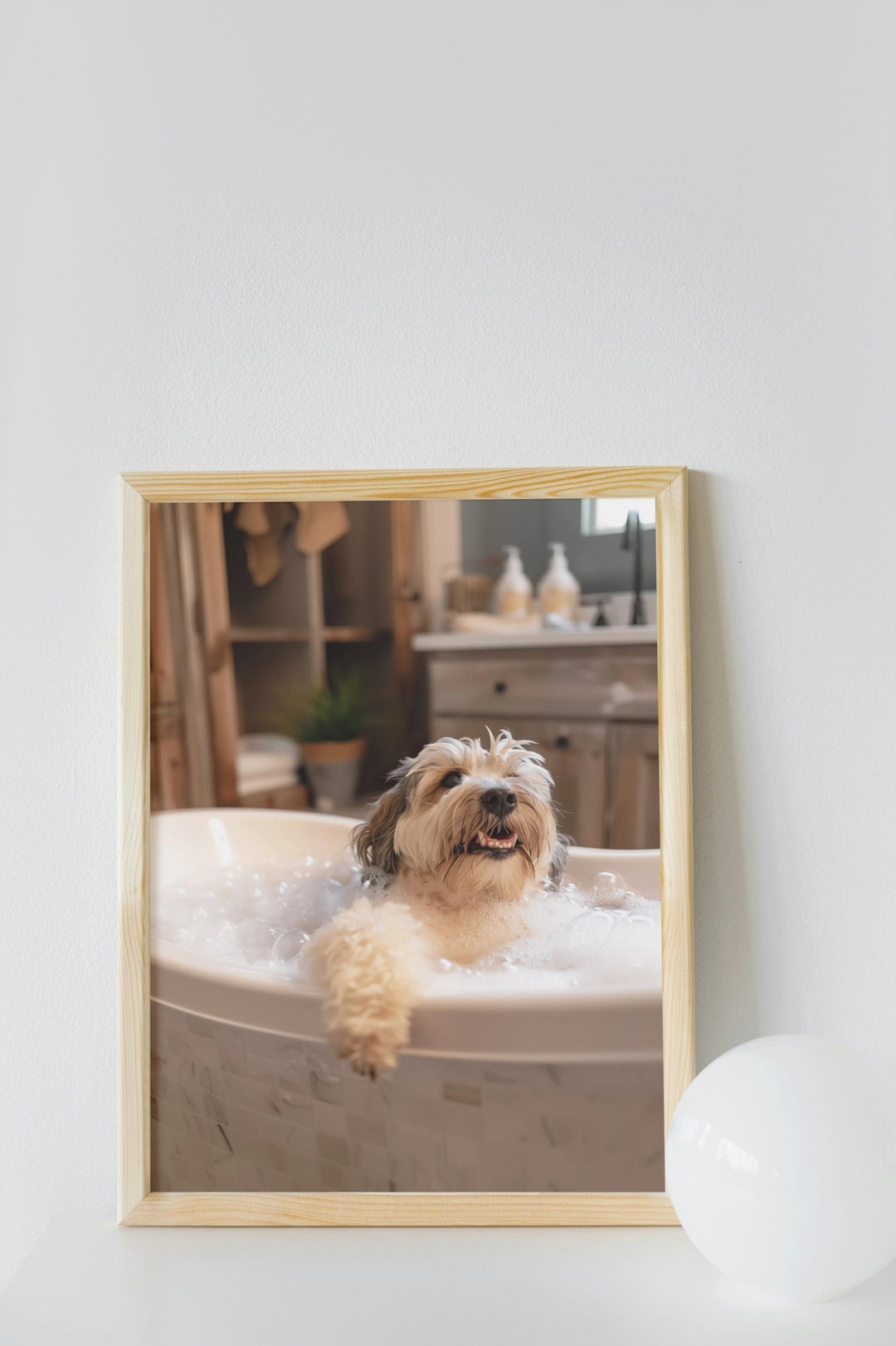 Havanese Bathroom Wall Art, Funny House Decor Print, Havanese Having ...