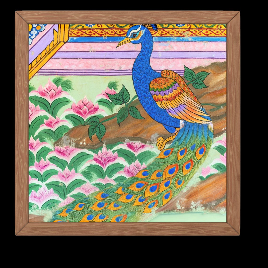 Thai Drawing Peacock T-Shirt main image 1