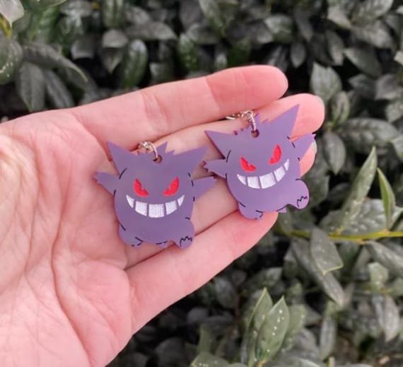 Gengar Acrylic Earrings
