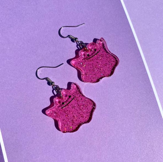 Glitter Ditto Acrylic Earrings