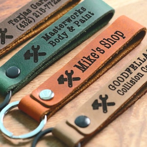 Business Owner Keychain, Personalized Mechanic Keychain, Mechanic Shop Owner Gift, Mechanic Christmas Gift