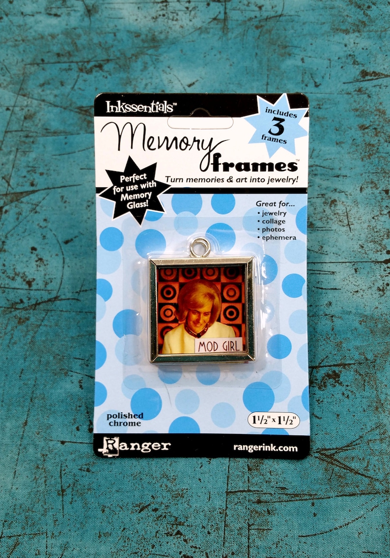 collage photos /& ephemera Memory Frames by Inkssentials 4 different sizes Embellishments for jewelry