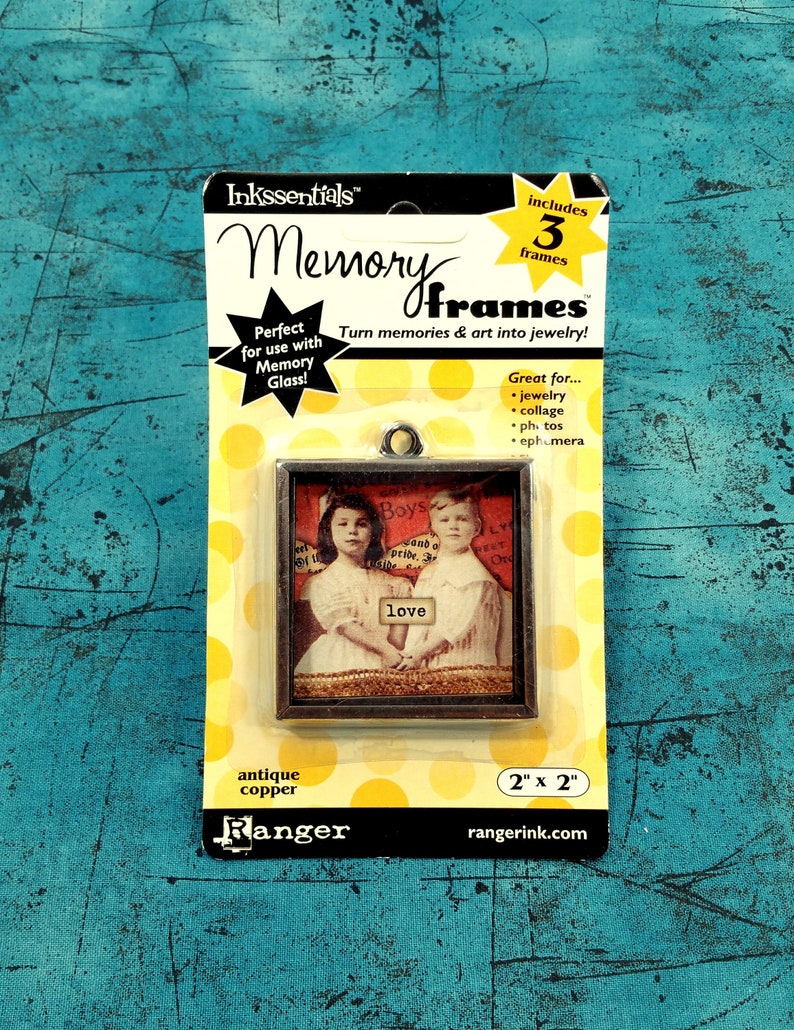 collage photos /& ephemera Memory Frames by Inkssentials 4 different sizes Embellishments for jewelry