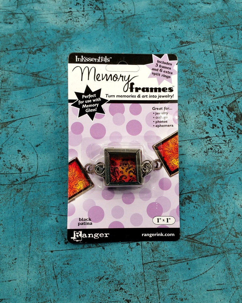 collage photos /& ephemera Memory Frames by Inkssentials 4 different sizes Embellishments for jewelry