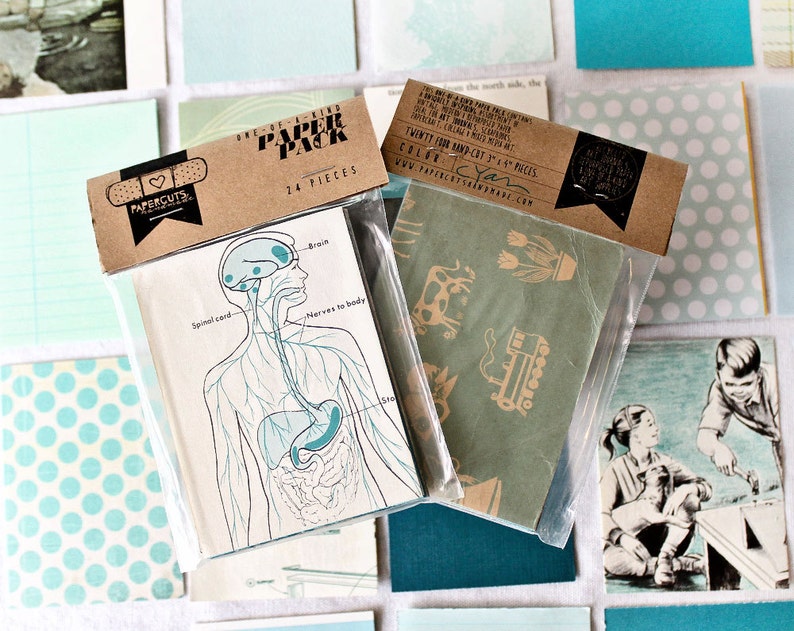 One-of-a-Kind 3 x 4 PAPER pack 24 pc. CYAN image 3