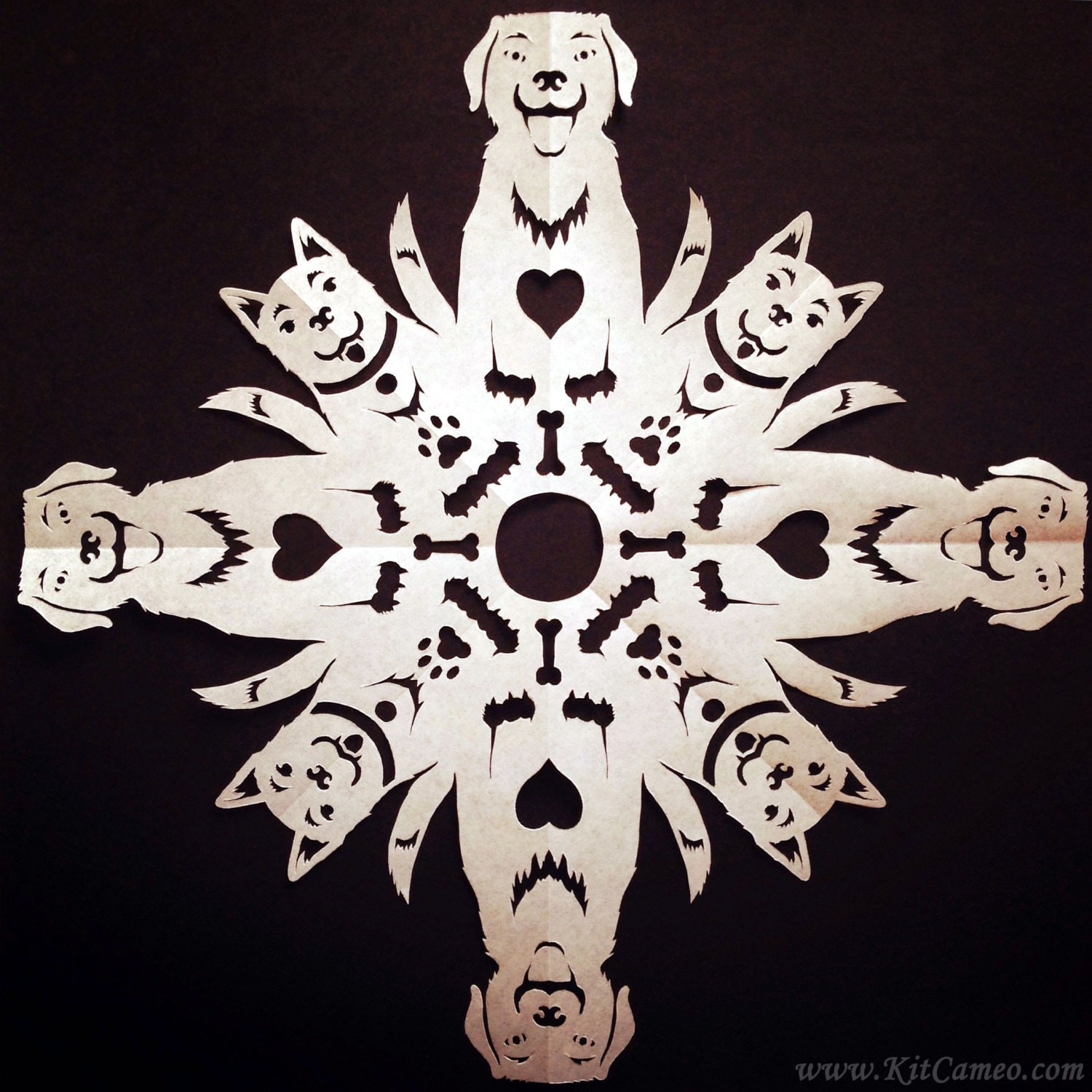 Animal Snowflake Templates Animal Snowflake Templates