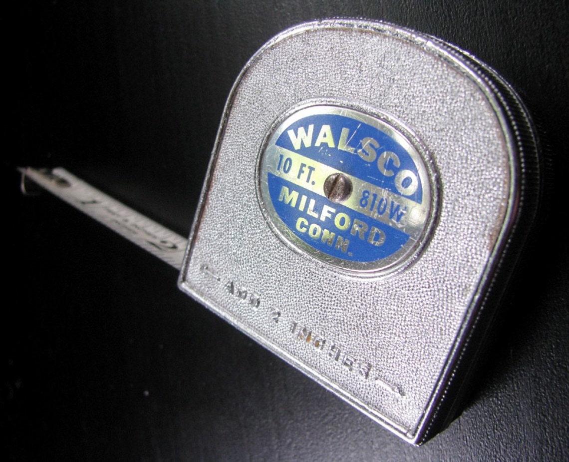 Vintage Tape Measure by Walsco 10 ft 810W Etsy