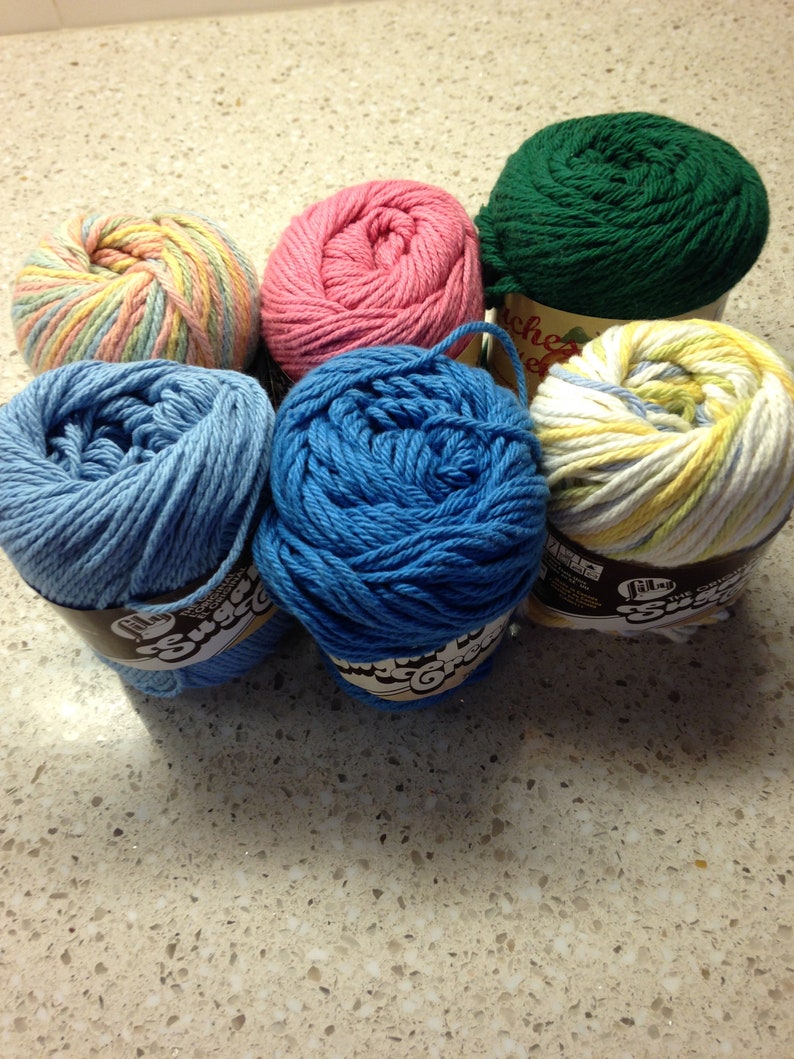 Sugar N Cream Cotton Yarn Multiple Colors. Etsy