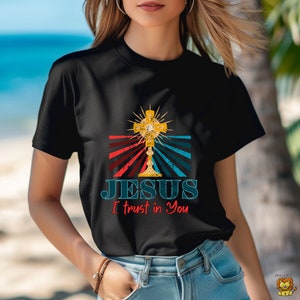 Jesus t-shirt, cross shirt, Christian t-shirt, mercy tee, Catholic t-shirt, divine mercy t-shirt, printed tee, graphic tee, divine mercy