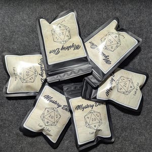 7 piece Mystery Dice Set with Dice Bag