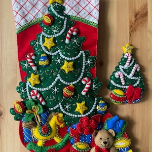 Christmas Tree Surprise Bucilla Stocking