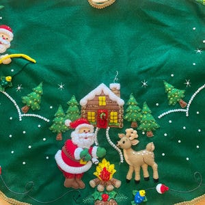 Santa’s Lodge Bucilla Christmas Tree Skirt