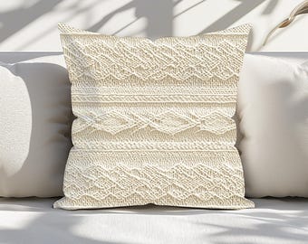 Faux Suede Pillow: Double-Sided Print, the "look" of Soft Wool Texture