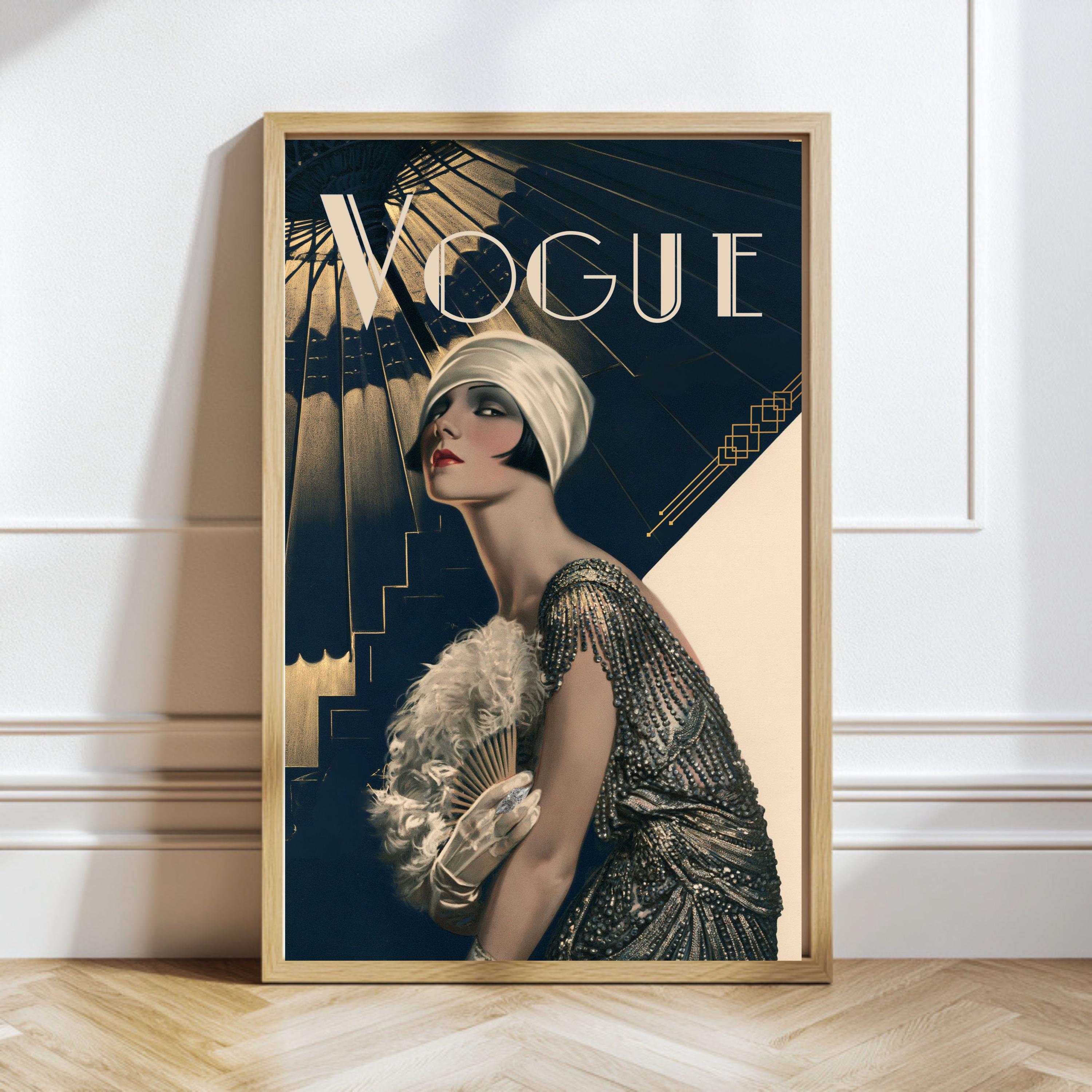 Vogue Poster With Gold Frame - Etsy