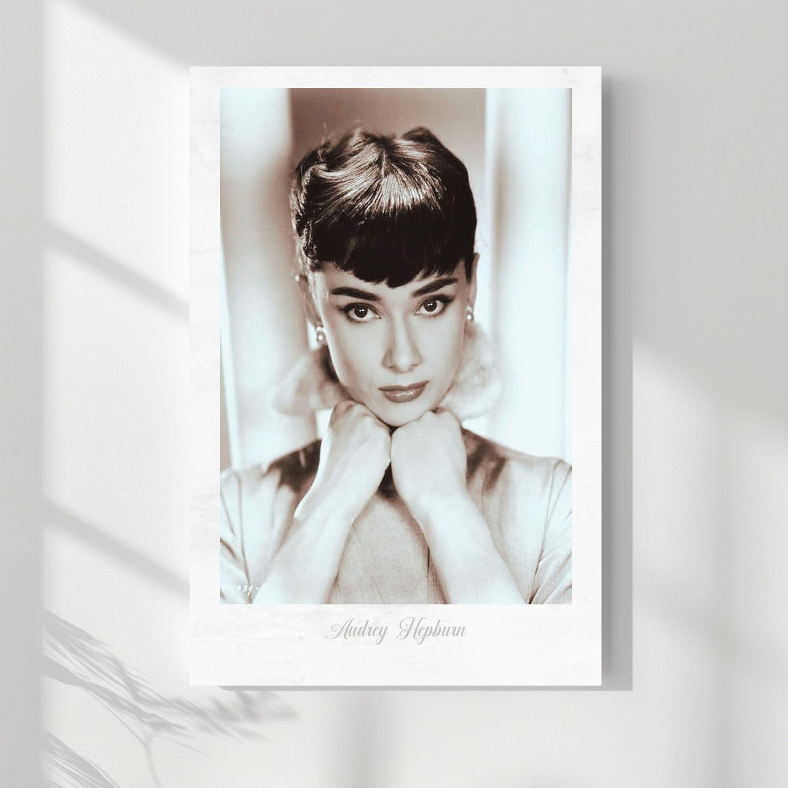 Audrey Hepburn Portrait Matte Poster | Vintage Hollywood Actress Print ...