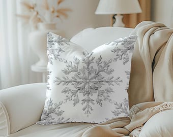 Accent Pillow Snowflake / free domestic shipping