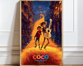 Póster de la película Coco / Impresión vertical mate
