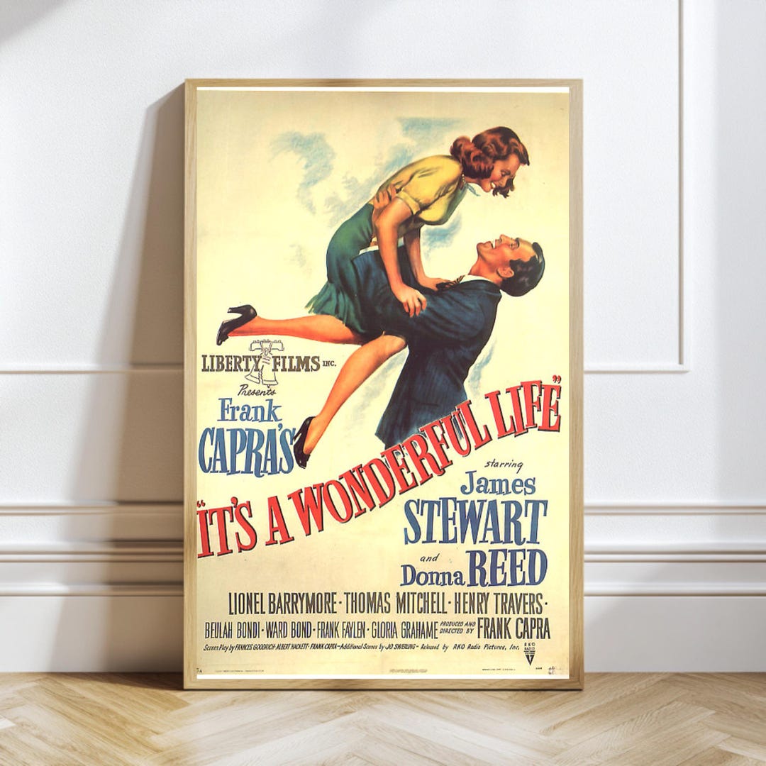 It's a Wonderful Life Vintage Movie Poster, Giclée Print - Etsy