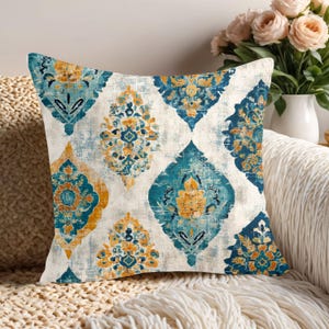Elegante almohada tejida, acogedora decoración para el hogar, tamaño 17 x 18, almohada de estilo vintage