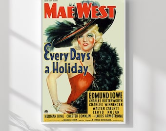 Every Day's a Holiday 1977年復刻版 映画ポスター Original Movie Poster, Framed and Matted, Every Day's a Holiday
