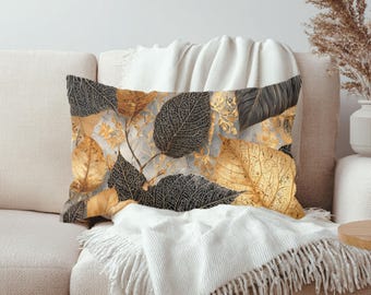 Lumbale kussen herfstbladeren | Gesponnen polyester/dubbelzijdige print