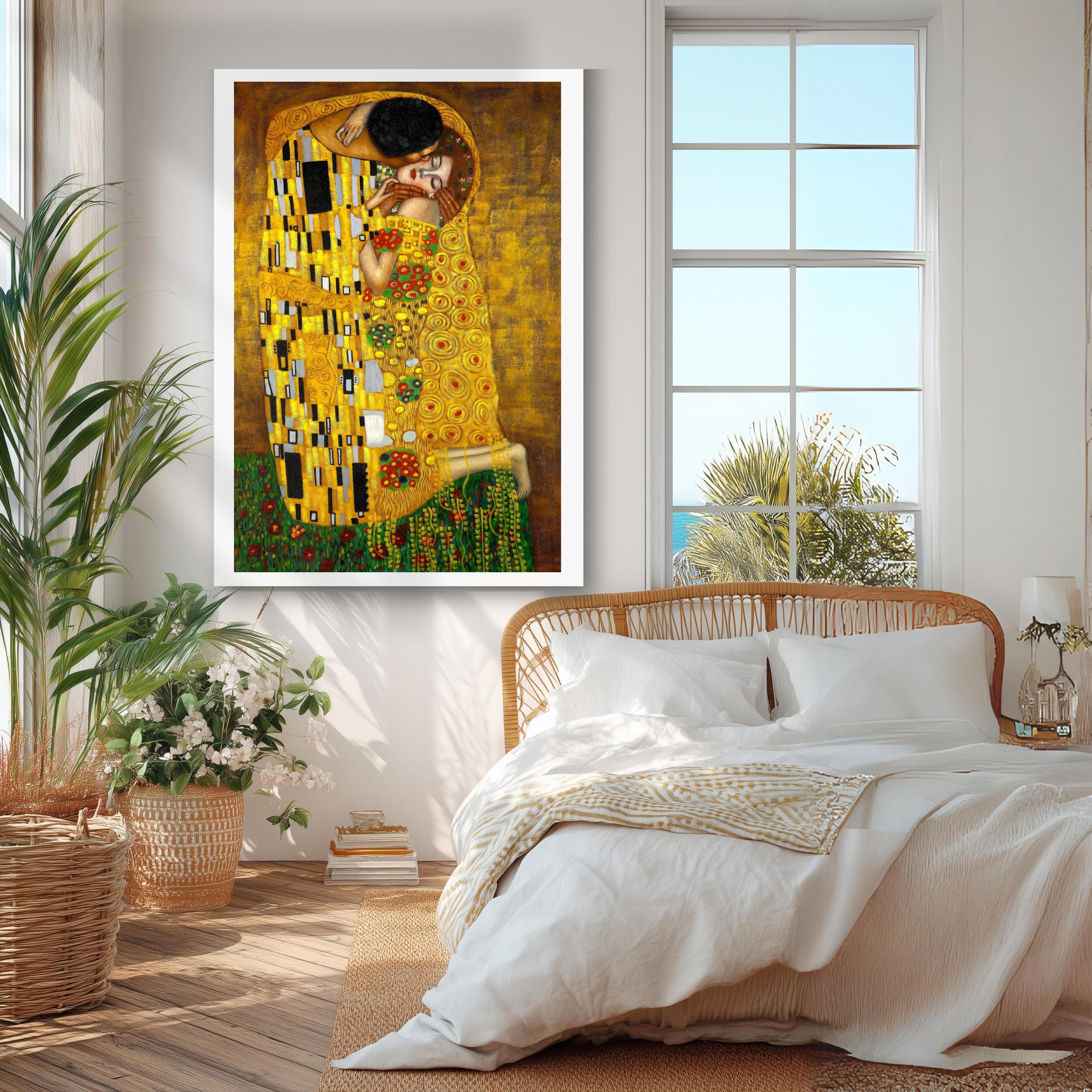 The Kiss by Gustav Klimt - Fine Art Print - Etsy