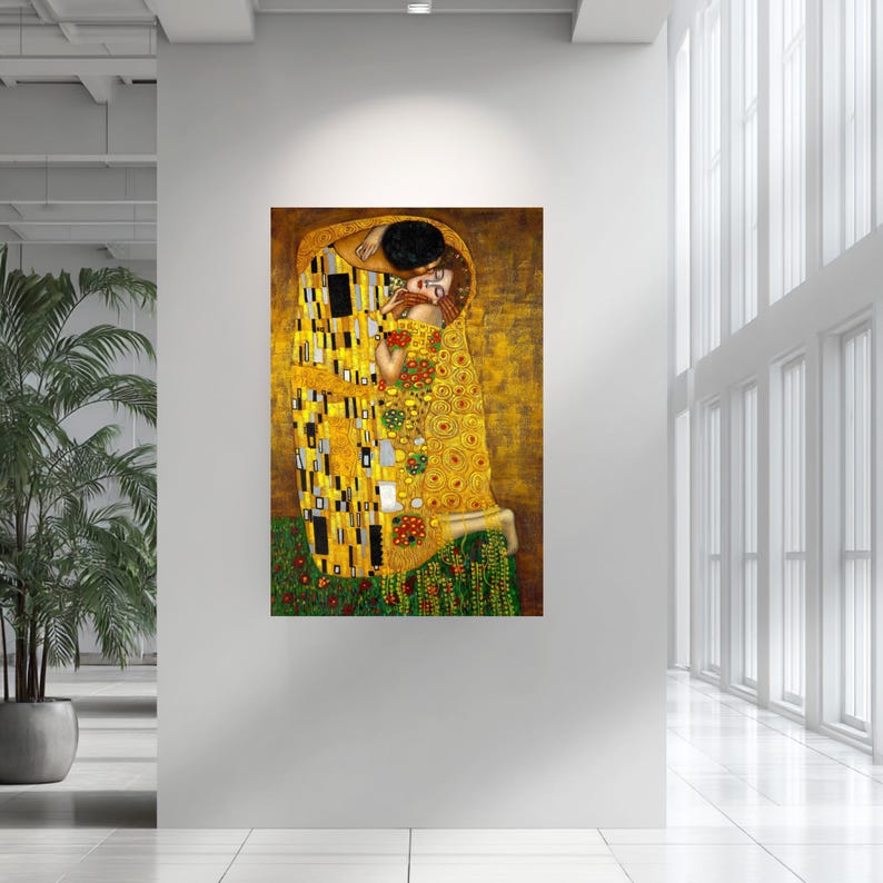 The Kiss by Gustav Klimt - Fine Art Print - Etsy
