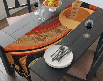 Art Deco inspired Table runner Cotton or Polyester